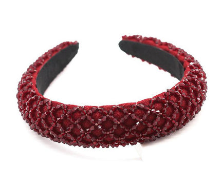 Headband Élégant Design Croisé Bordeaux