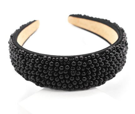 Accessoire Mariage Perles Luxueux Noir