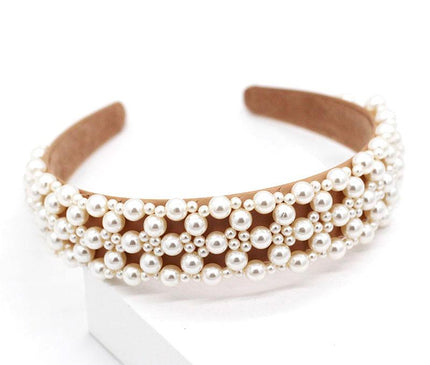 Bandeau Élégant Femme Perlé