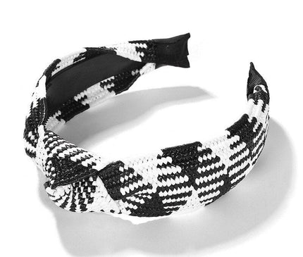 Serre-tête Élégant Noir et Blanc