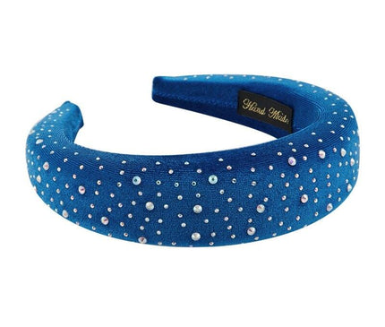 Velours Rembourré Style Élégant Bleu