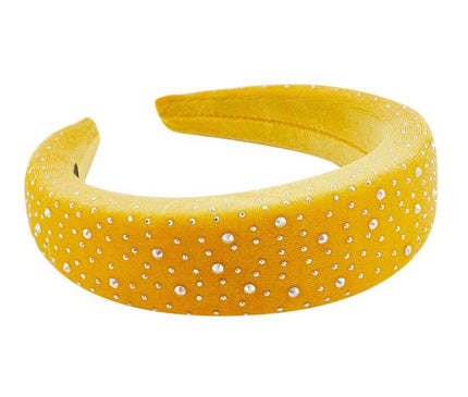 Velours Rembourré Style Élégant Jaune