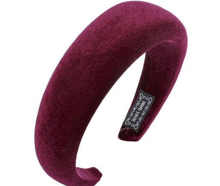 Padded Headband Élégant Femme Bordeaux
