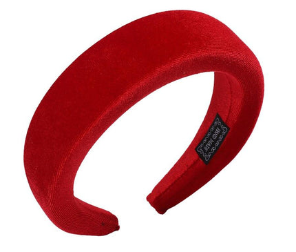 Padded Headband Élégant Femme Rouge