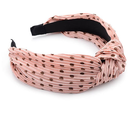 Bandeau Rose à Pois