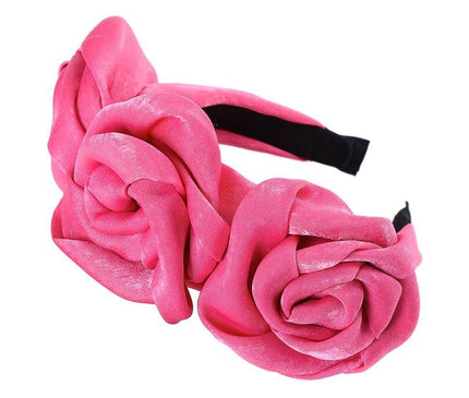 Serre-Tête Roses Élégant Rose
