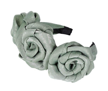 Serre-Tête Roses Élégant Vert lichen