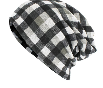 Unisexe Dual-use Skullies Beanies Baggy Soft Chemo  Chimiothétraphie Blanc et Noir