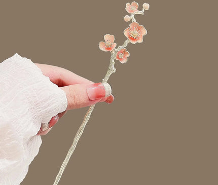 Vintage Chinese Style Hair Sticks Hairpin Forks for Women Girls Flower Hairpin Hair Clip Hanfu Headwear Jewelry Hair Accessories