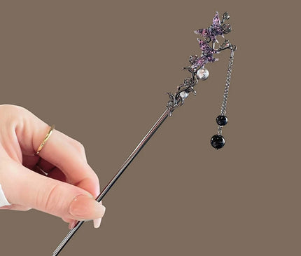 Vintage Chinese Style Hair Sticks Hairpin Forks for Women Girls Flower Hairpin Hair Clip Hanfu Headwear Jewelry Hair Accessories Style 16