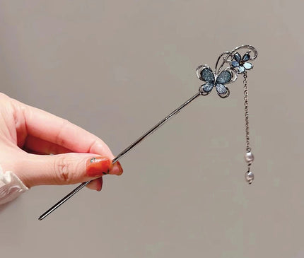 Vintage Chinese Style Hair Sticks Hairpin Forks for Women Girls Flower Hairpin Hair Clip Hanfu Headwear Jewelry Hair Accessories Style 17