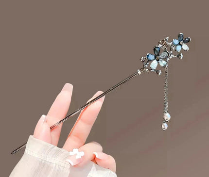 Vintage Chinese Style Hair Sticks Hairpin Forks for Women Girls Flower Hairpin Hair Clip Hanfu Headwear Jewelry Hair Accessories Style 18