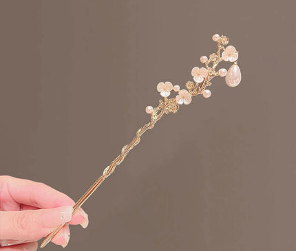 Vintage Chinese Style Hair Sticks Hairpin Forks for Women Girls Flower Hairpin Hair Clip Hanfu Headwear Jewelry Hair Accessories Style 2