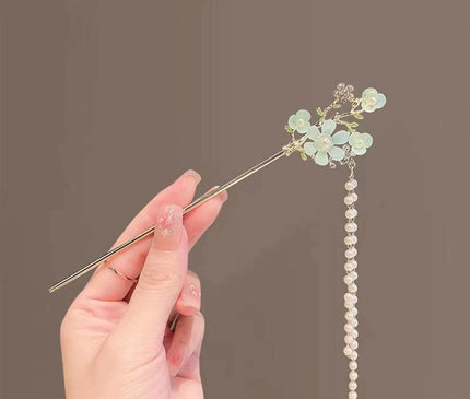 Vintage Chinese Style Hair Sticks Hairpin Forks for Women Girls Flower Hairpin Hair Clip Hanfu Headwear Jewelry Hair Accessories Style 9